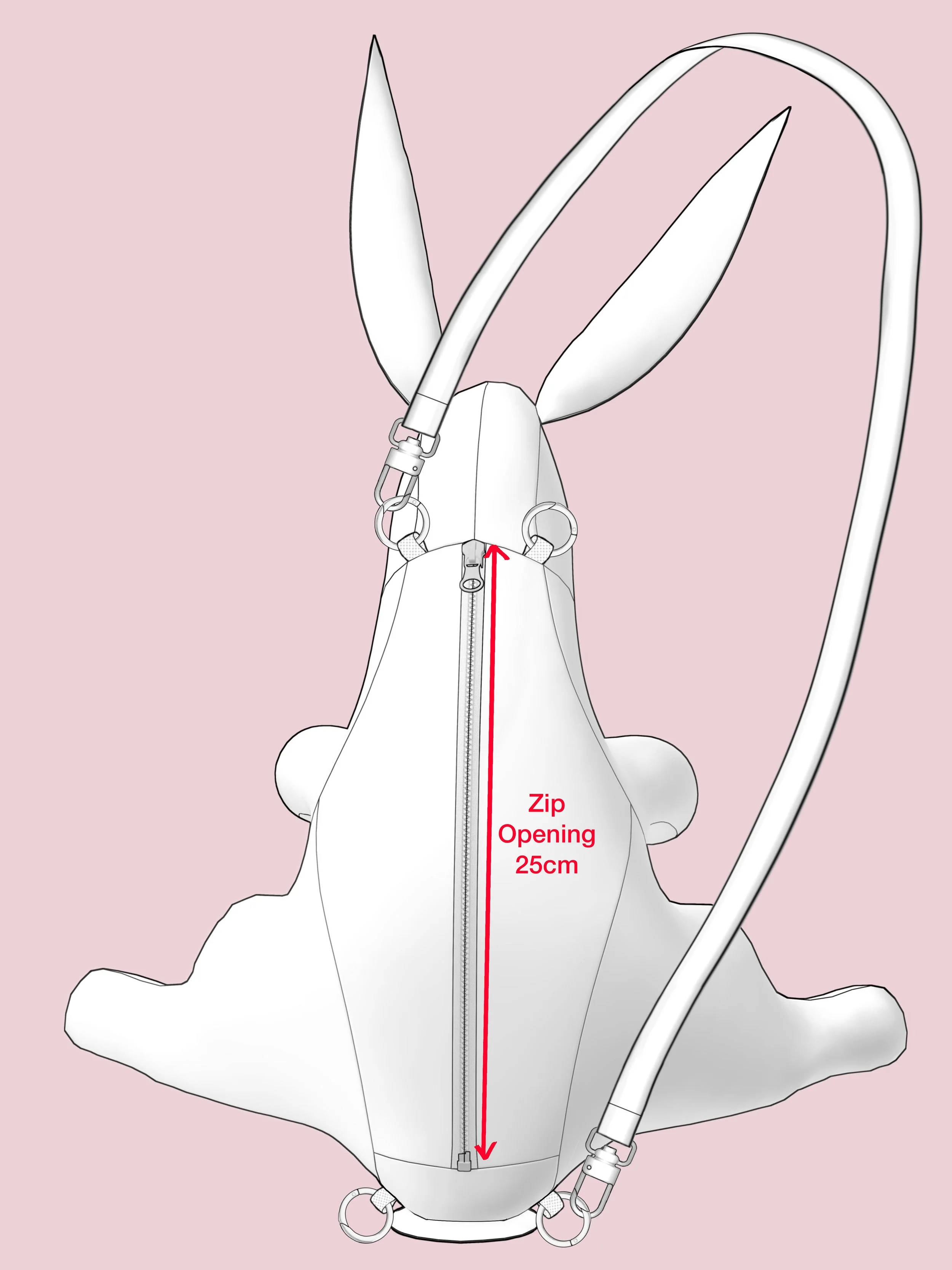 Rabbit Bag - Downloadable PDF sewing Pattern — R O B E R T S | W O O D Rabbit Bag - Downloadable PDF sewing Pattern — R O B E R T S | W O O D